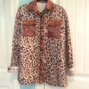 Button up shirt jacket. Never worn.